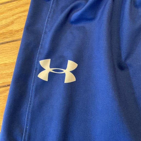 UNDER ARMOUR Women’s Colorblock Basketball Athletic Shorts Size 11 Blue - Picture 3 of 7